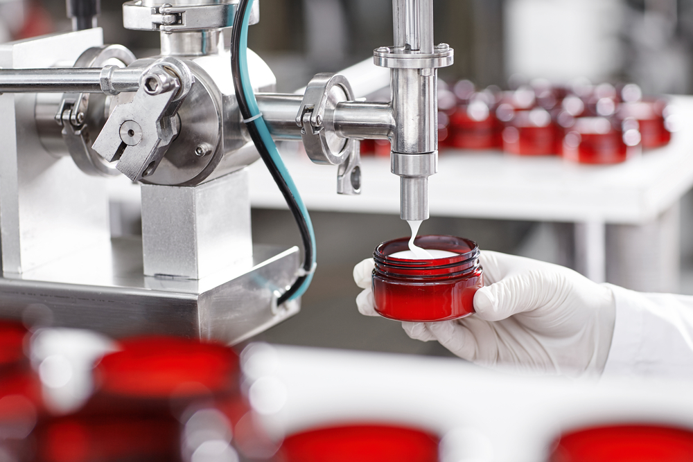 Production,And,Packaging,Of,Cosmetics,Products.,Cropped,Shot,Of,Factory